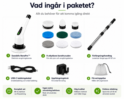 RenaPro™ Elektrisk rengöringsborste